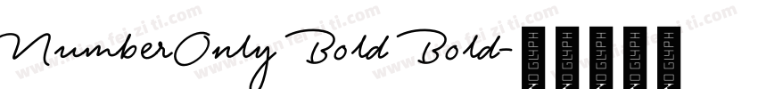 NumberOnly Bold Bold字体转换
